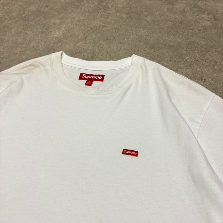 Supreme White Small Logo Long Sleeve T-Shirt (L)