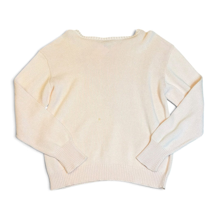 Vintage Polo Ralph Lauren Pastel Pink Knitted Jumper (L)