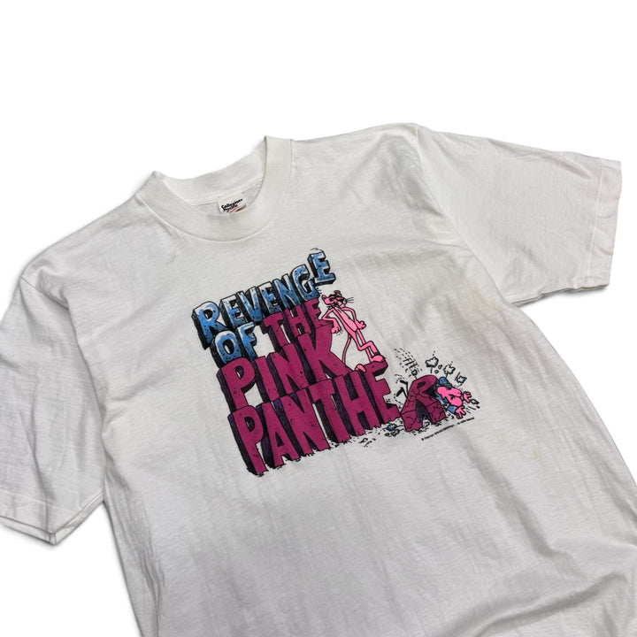 1978 Vintage Pink Panther White Graphic T-Shirt (M)