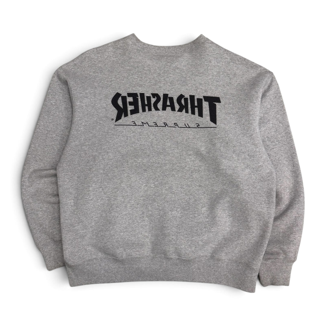 Supreme Thrasher Graphic Sweatshirt Gray (L)