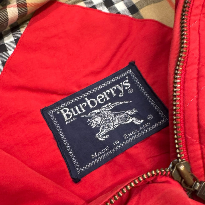 Vintage Burberrys Quilted Jacket Red (L)