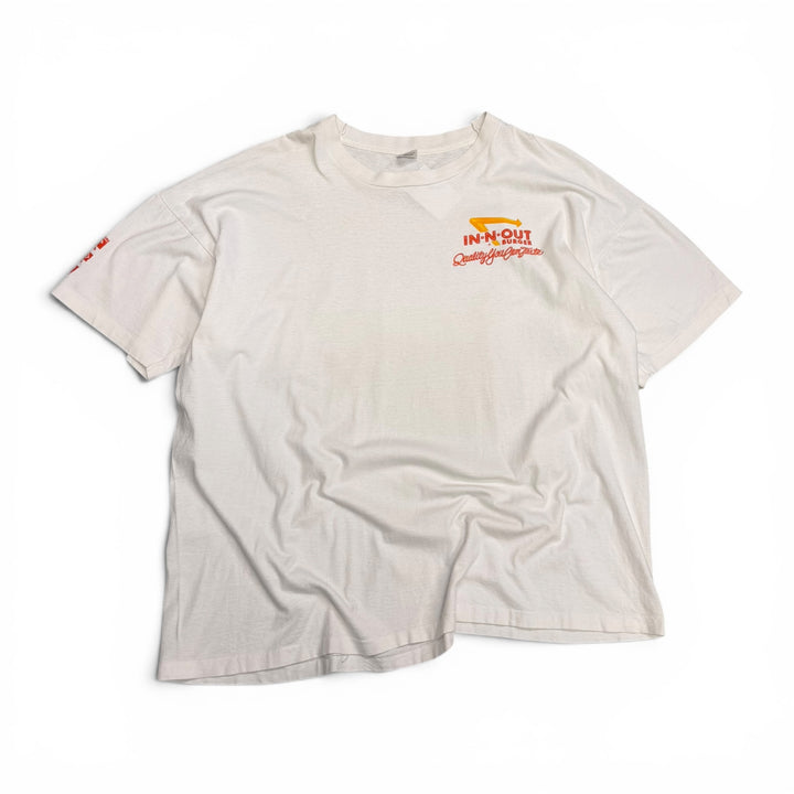 90's Vintage IN-N-OUT White Graphic T-Shirt (3XL)