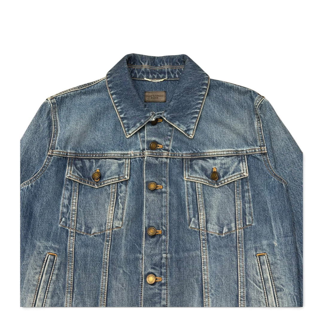 Saint Laurent Blue Denim Trucker Jacket (S)