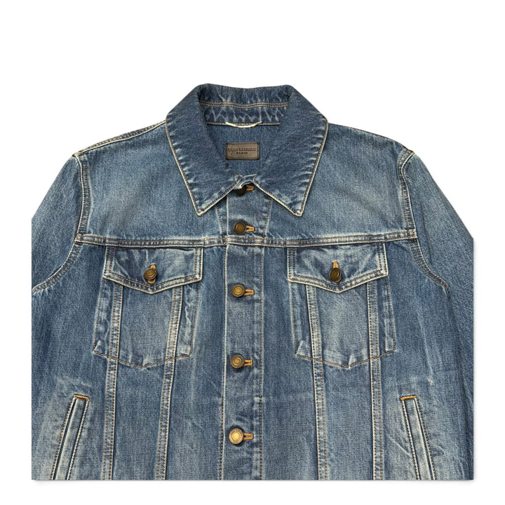 Saint Laurent Blue Denim Trucker Jacket (S)
