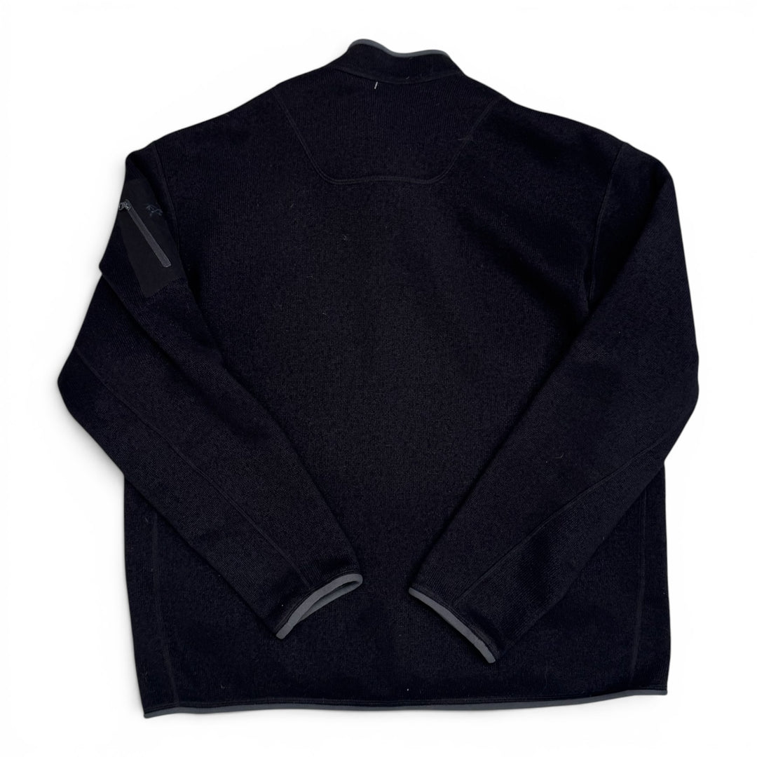 Vintage Arc'teryx Fleece Zip Up Lightweight Jacket Black (XL)