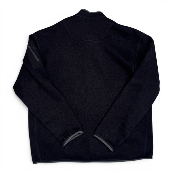 Vintage Arc'teryx Fleece Zip Up Lightweight Jacket Black (XL)