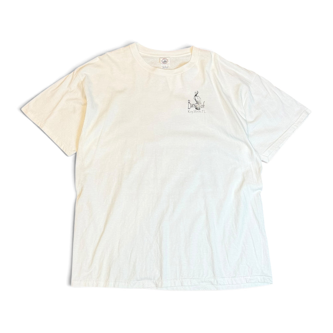 Vintage Key West Florida White Graphic T-Shirt (XXL)