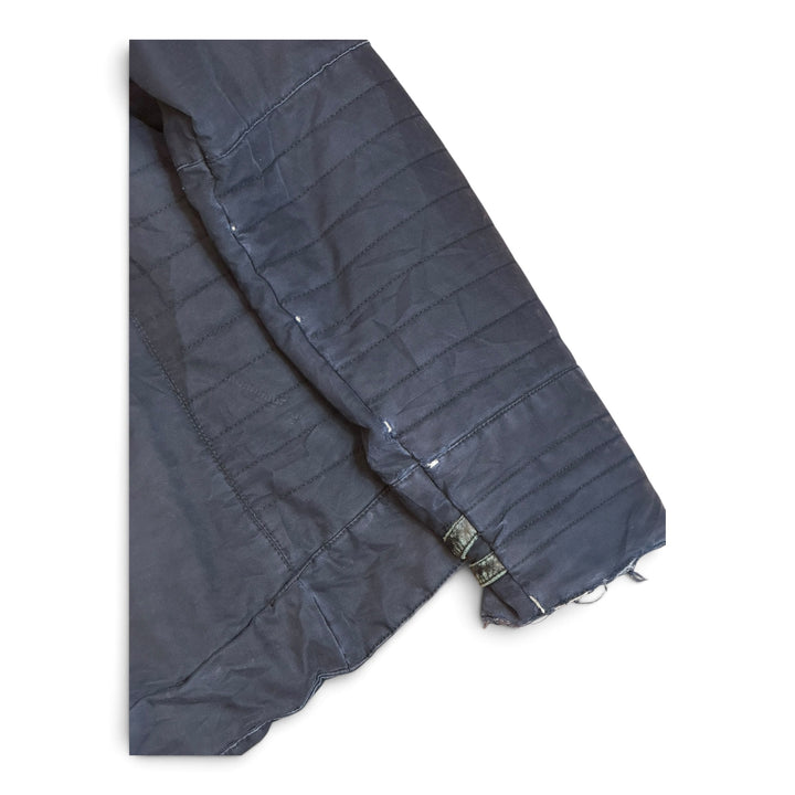 Vintage Armani Exchange Navy Side Zip Heavy Collared Jacket (L)