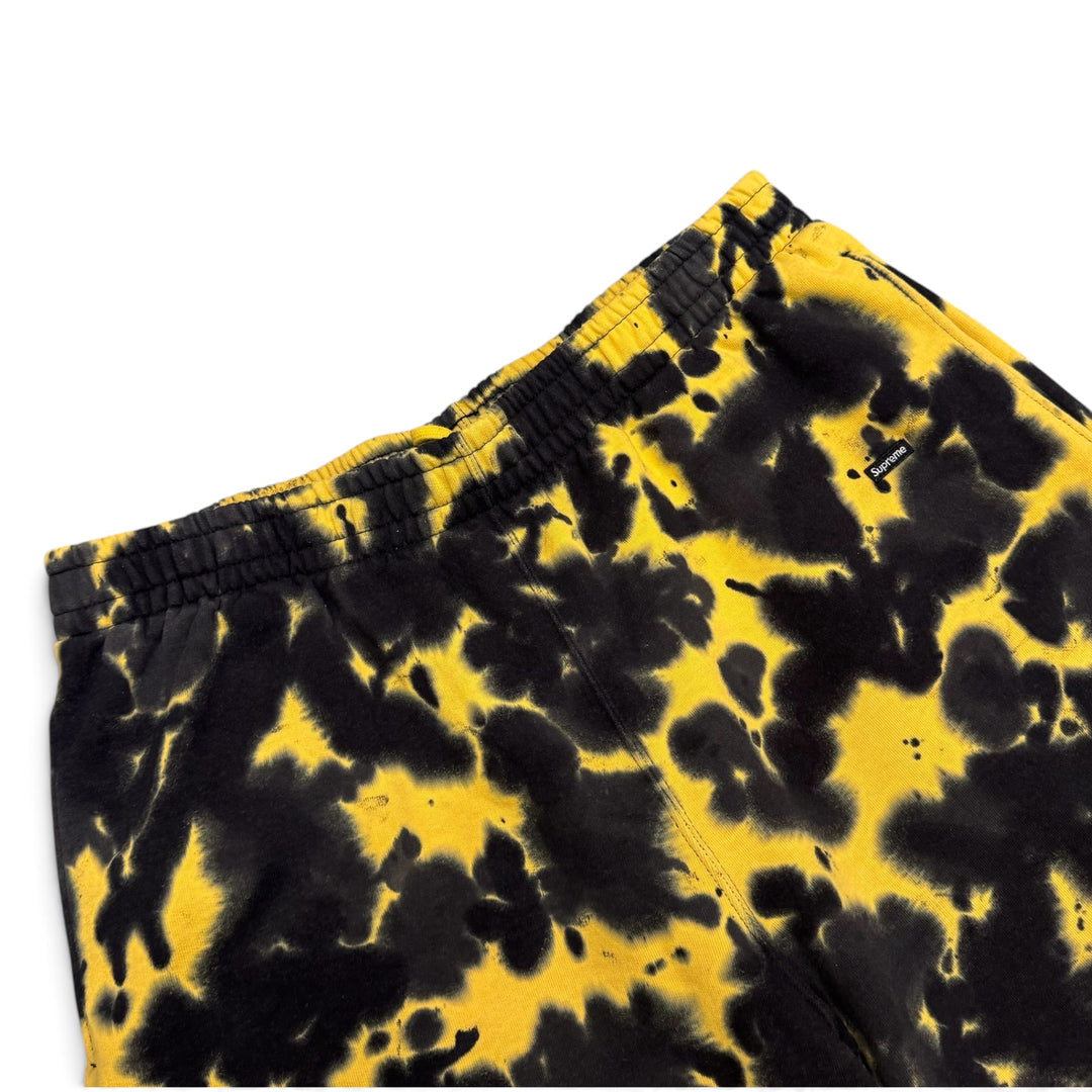 Supreme Yellow & Black Tie Dye Jogger Shorts (L)
