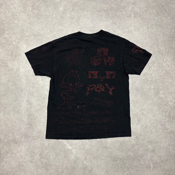 Punkandyo Black Graphic T-Shirt (L)