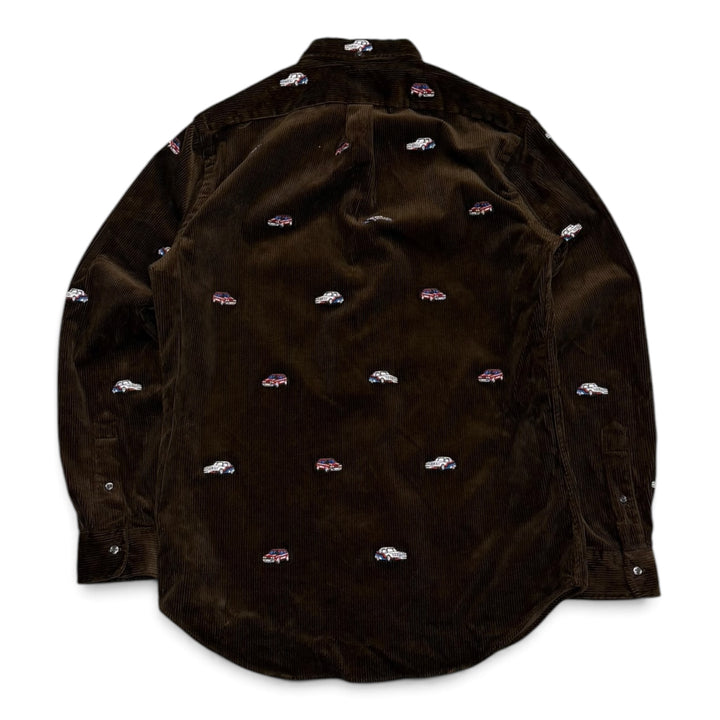 Palace x Polo Ralph Lauren Brown Corduroy GTI shirt (M)