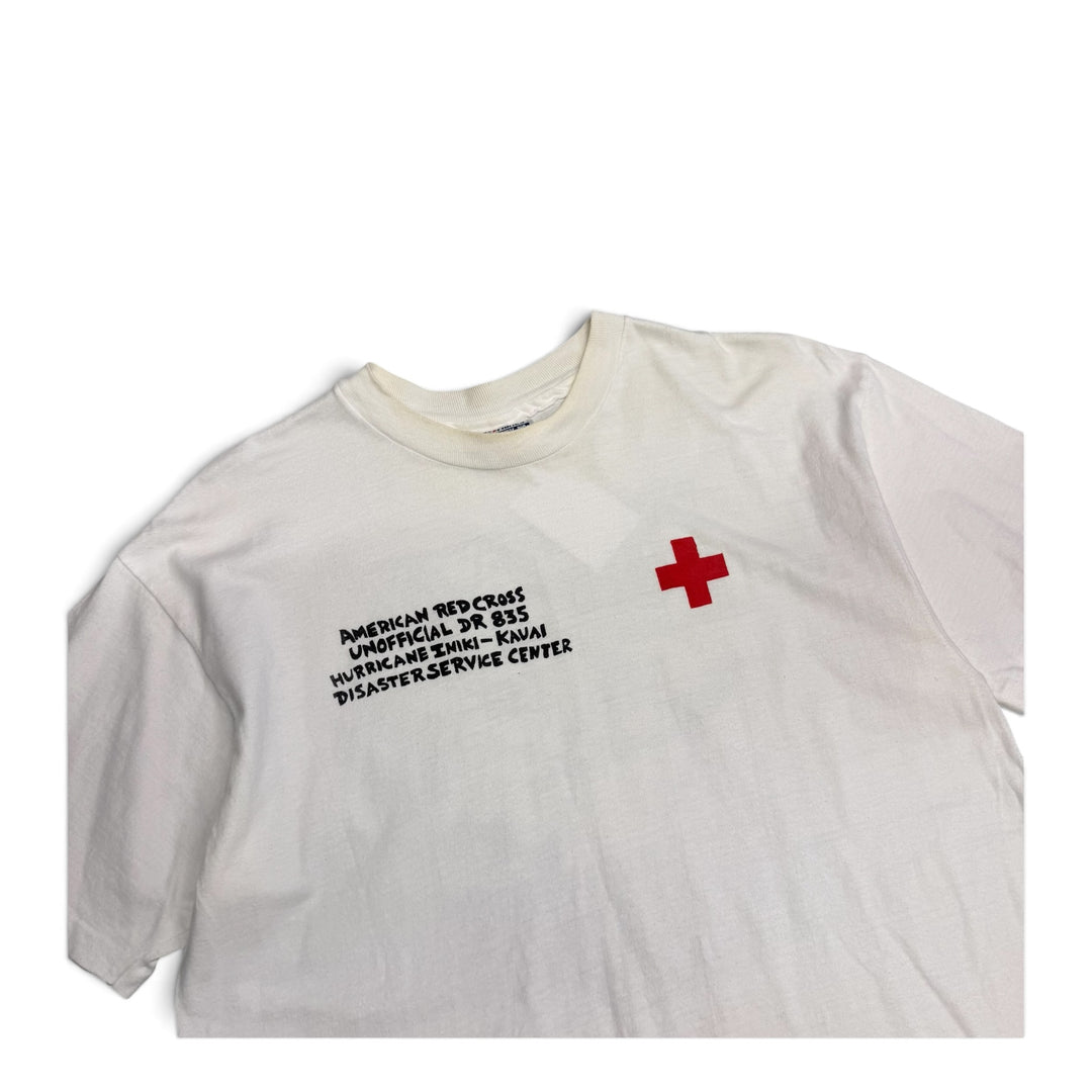 Vintage Single Stitch Blown Away Graphic T shirt White (L)