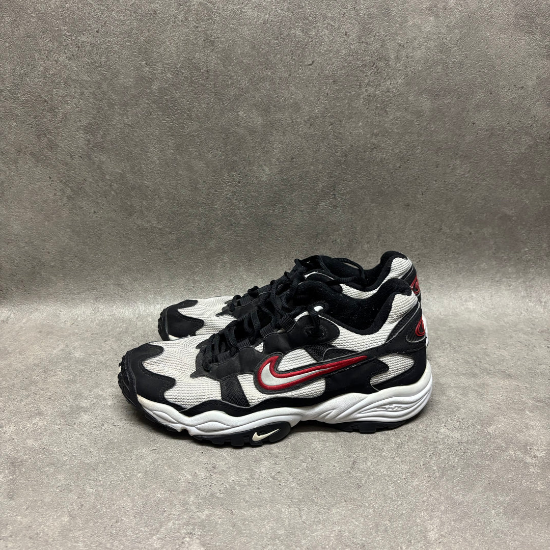 Retro Nike Air Black, Red & White Trainers (UK8.5)