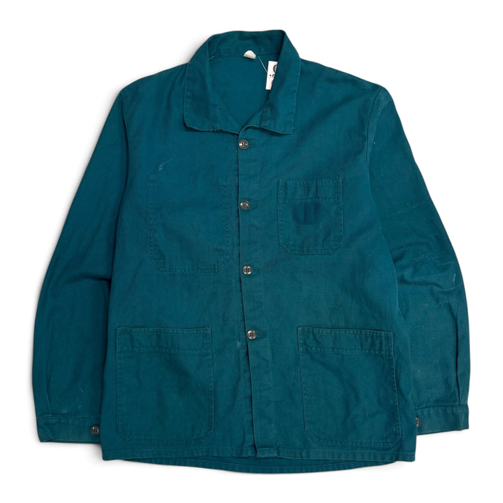 Vintage Distressed Green French Chore Jacket (M)