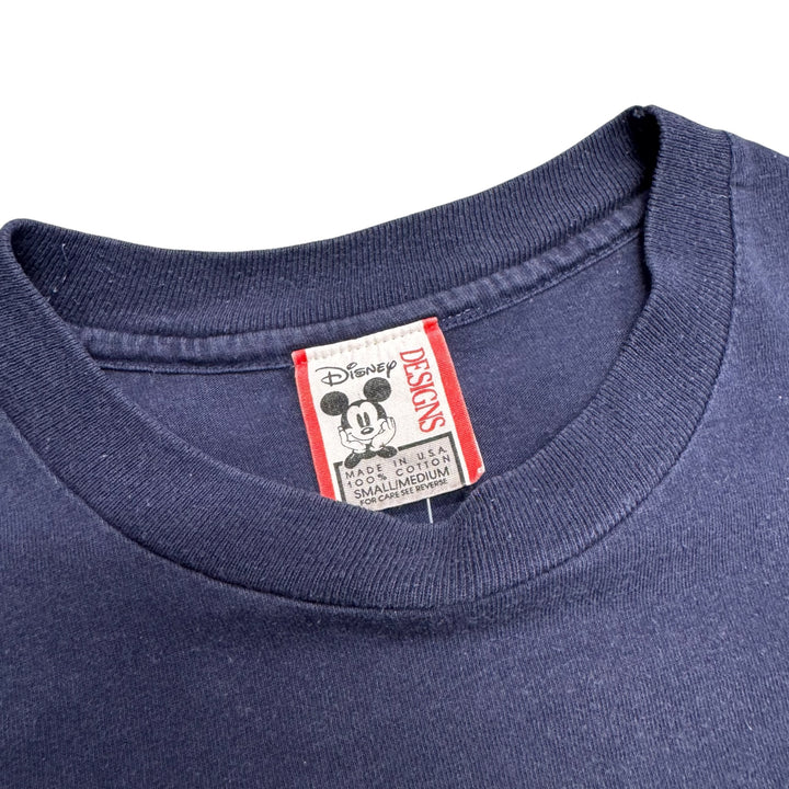 96' Vintage Navy Mickey Mouse Blue Graphic T-Shirt (M)