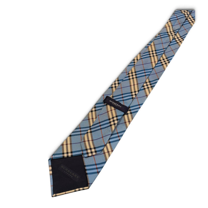 Vintage Burberry Blue Novacheck Tie