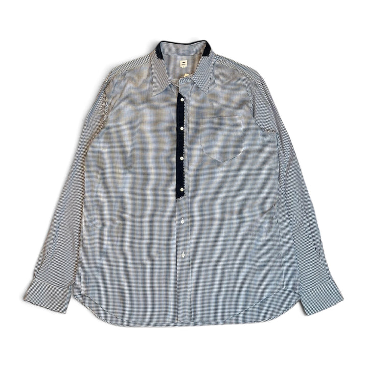 Vintage Jipijapa Blue Checkered Long Sleeve Shirt (XL)