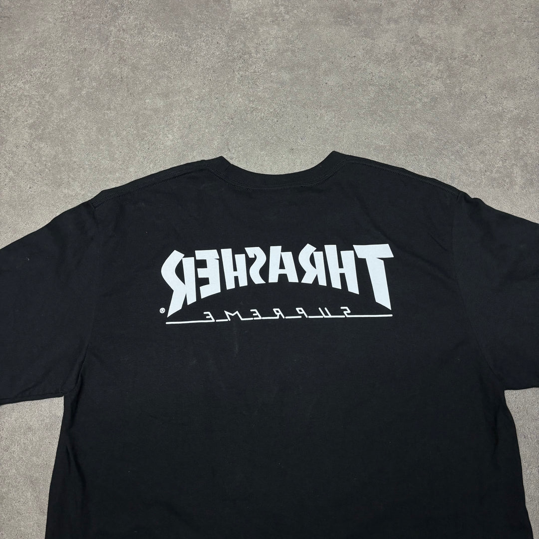 Supreme Thrasher Harold Black Graphic T-Shirt (L)