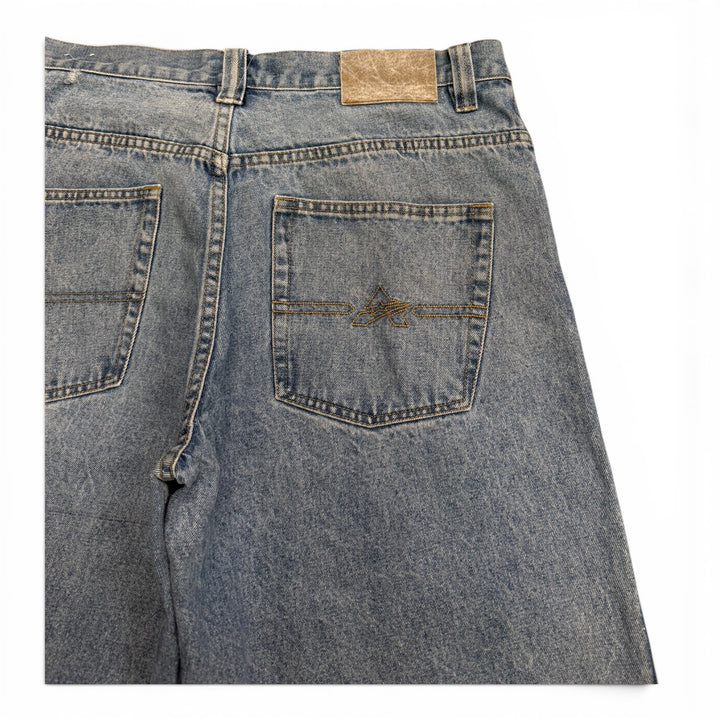 Vintage 90's Avirex Baggy Shorts Blue (36")