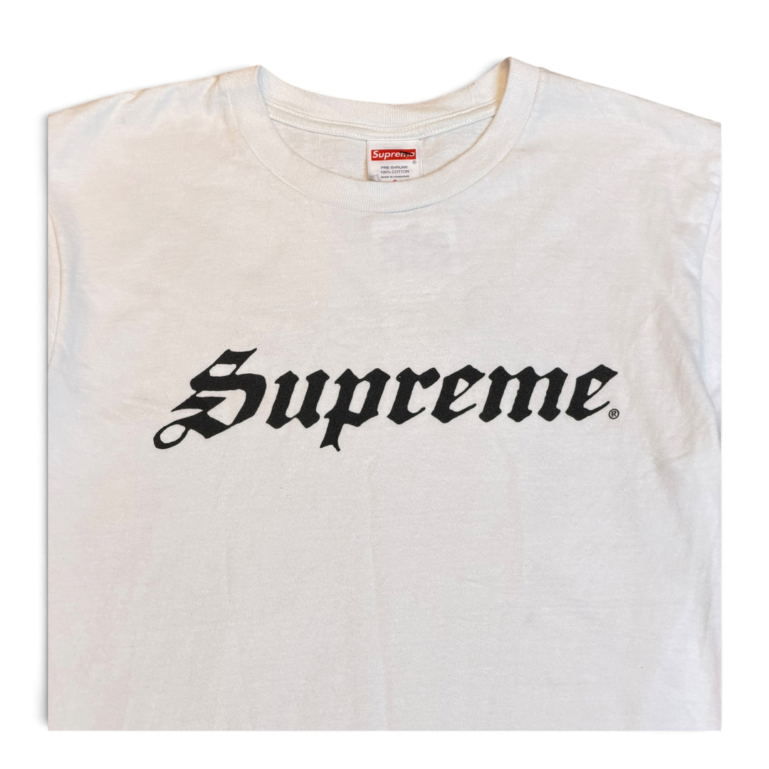 Supreme White Spell Out T-Shirt (S)