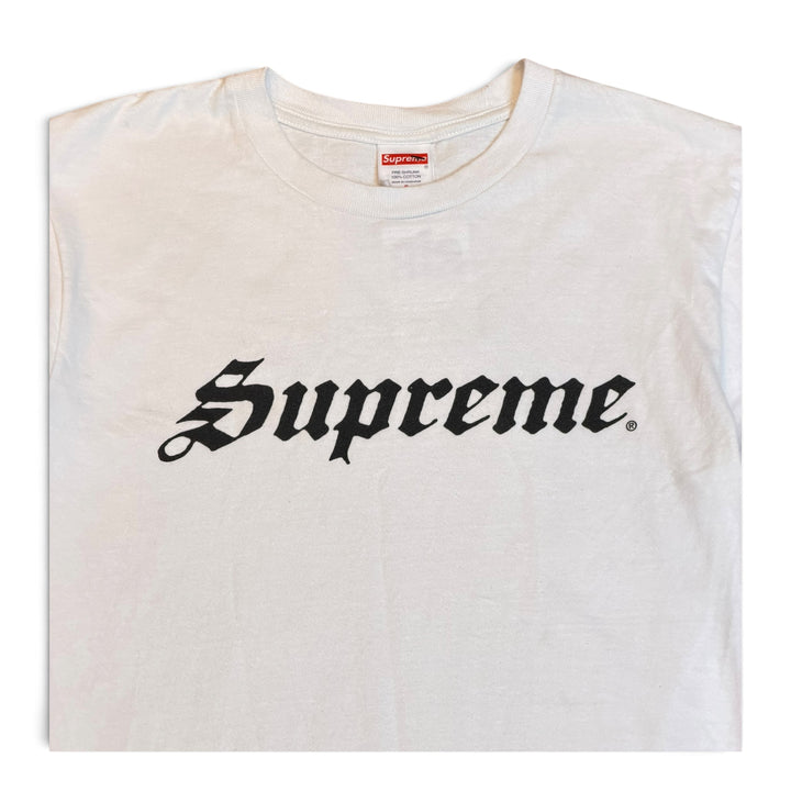 Supreme White Spell Out T-Shirt (S)