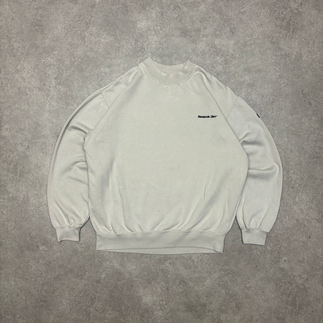 00's Vintage Reebok Cream Sweatshirt (M)