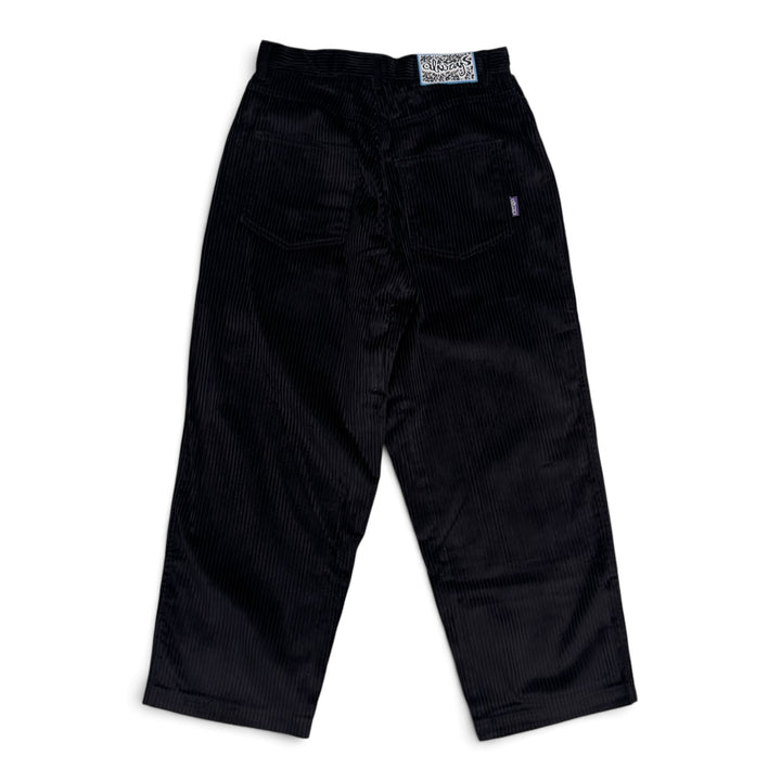 Always Do What You Should Do Black Corduroy Trousers (S)