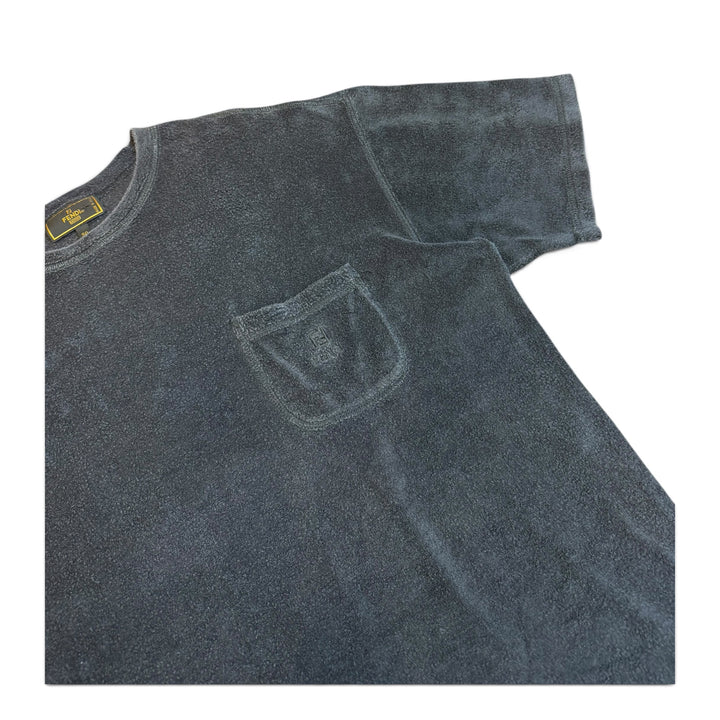 Vintage Fendi Faded Navy Towel T-Shirt (L)