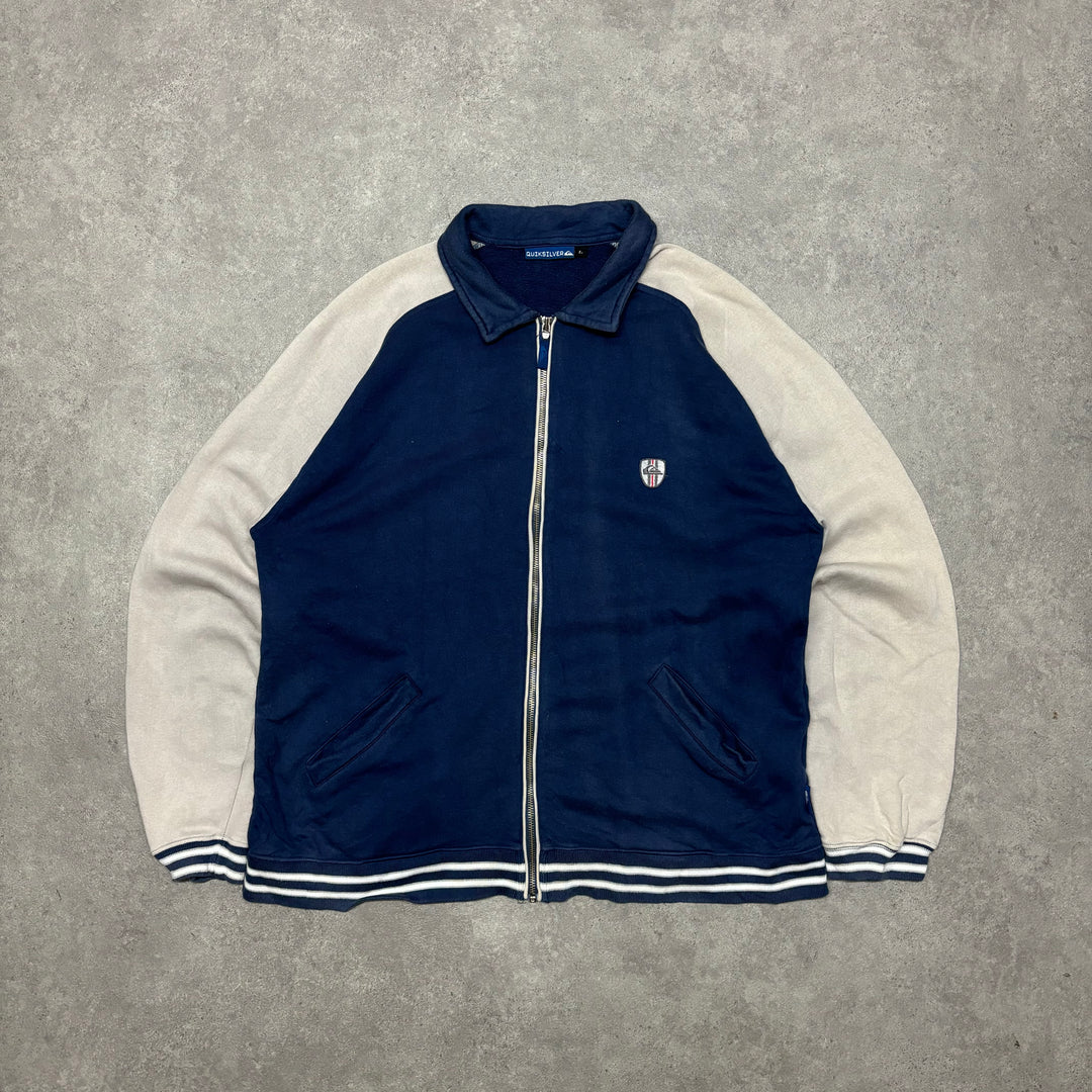 Vintage Quiksilver Blue Full Zip Sweatshirt (L)