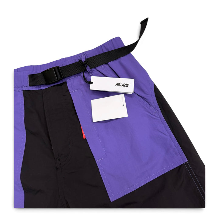 BNWT New Balance x Palace Purple & Black Rip Stop Shorts (S)