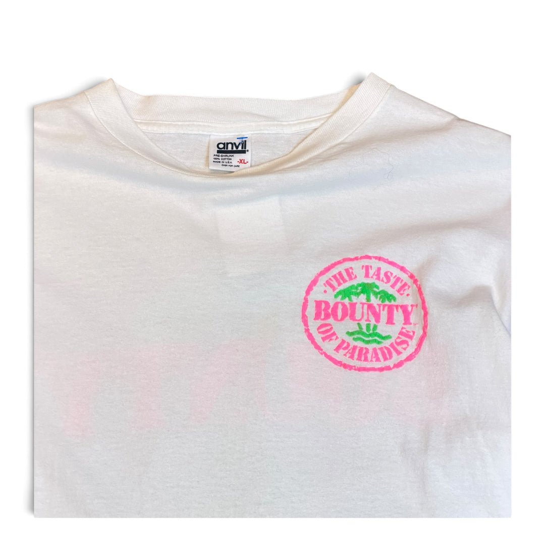 80's Vintage Bounty Promo White Graphic T-Shirt (XL)