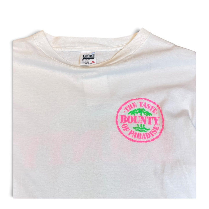 80's Vintage Bounty Promo White Graphic T-Shirt (XL)