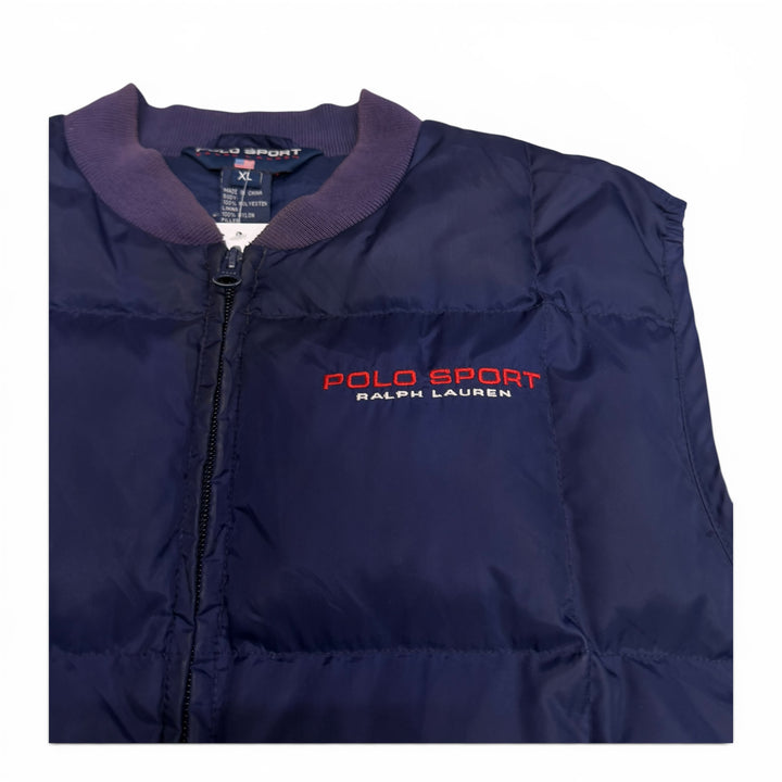 Vintage Polo Ralph Lauren Sport Puffer Gilet Navy (XL)