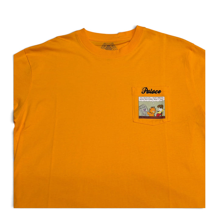 Palace Garfield Pocket T shirt Orange (XL)