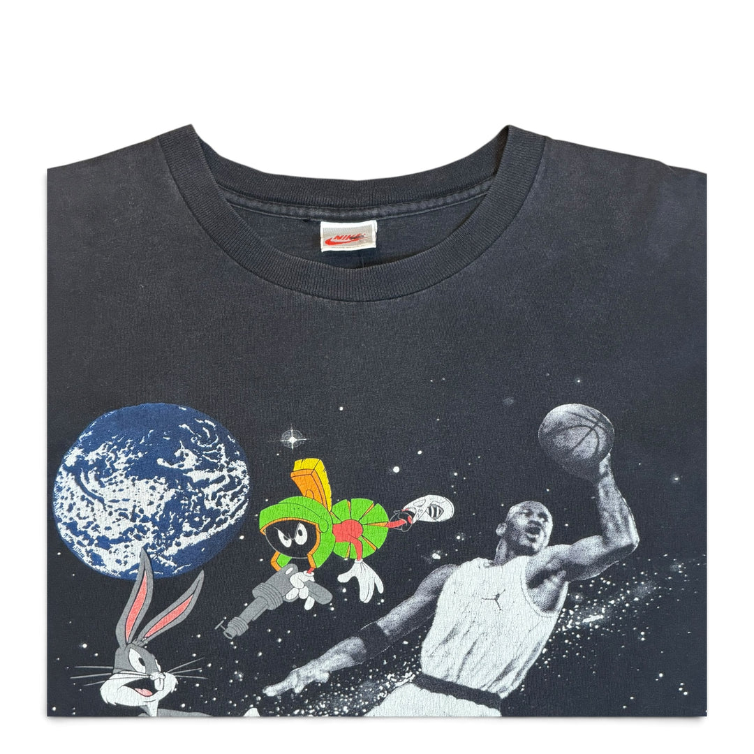 1993 Vintage Nike Jordan Space Jam Black Graphic T-Shirt (L)