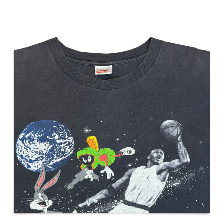 1993 Vintage Nike Jordan Space Jam Black Graphic T-Shirt (L)