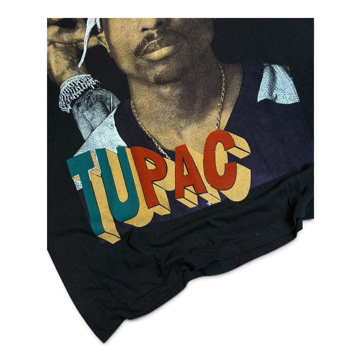 Vintage Tupac Black Graphic T-Shirt (XL)