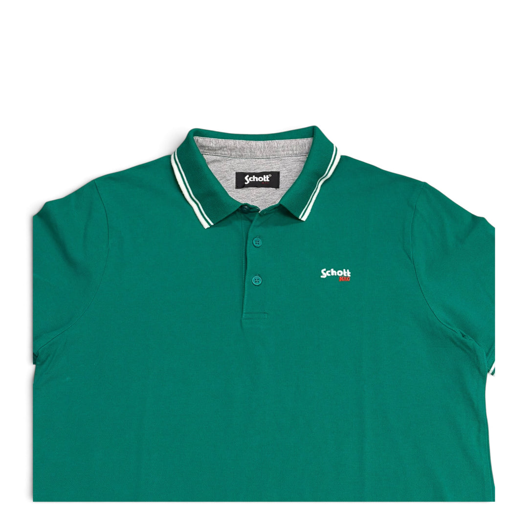 Vintage Schott Polo T shirt Green (L)