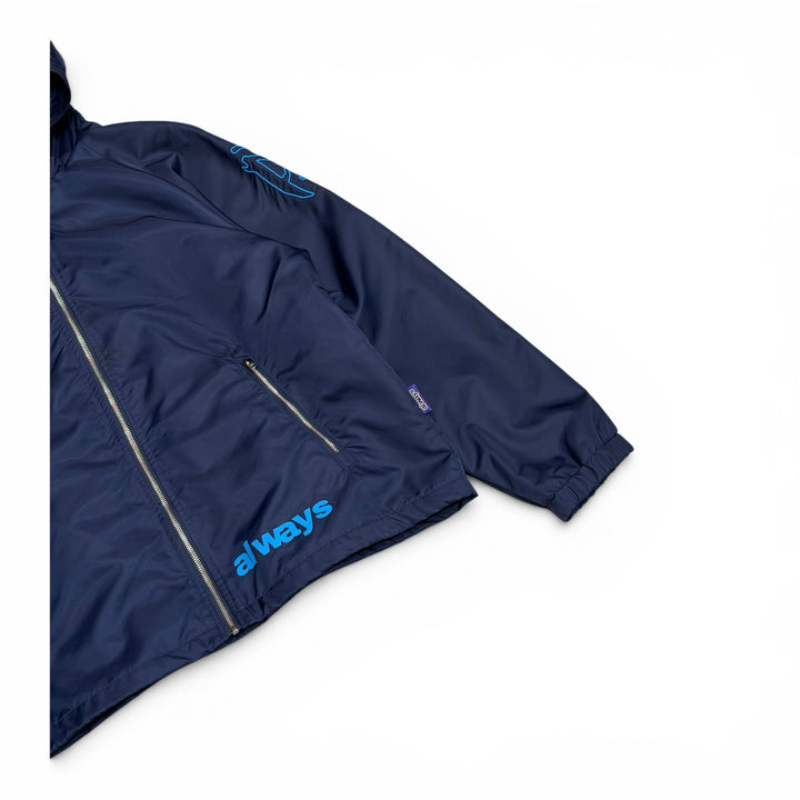 Always Do Navy Nylon Hooded Lightweight Jacket (L)