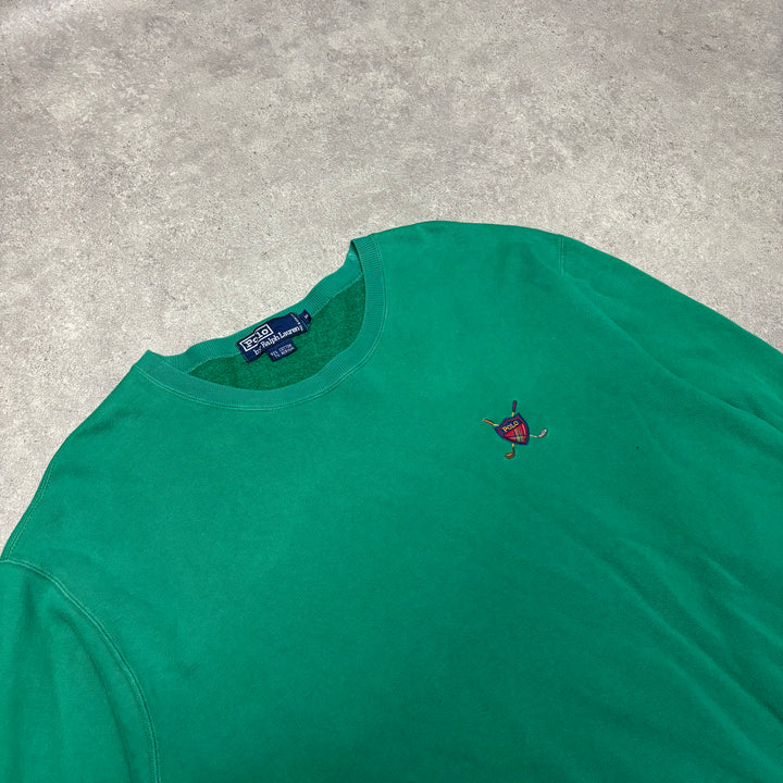 Vintage Polo Ralph Lauren Golf Green Sweatshirt (M)