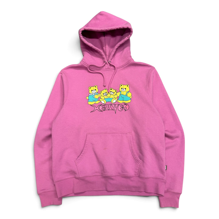 Heaven Pink Teddy Bear Graphic Pullover Hoodie (XL)