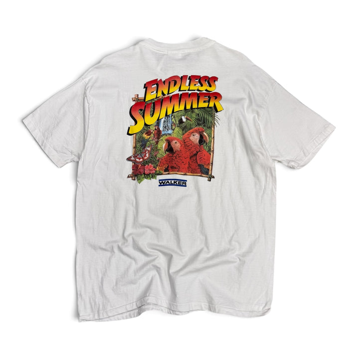 Vintage Single Stitch Endless Summer Graphic T shirt White (XL)