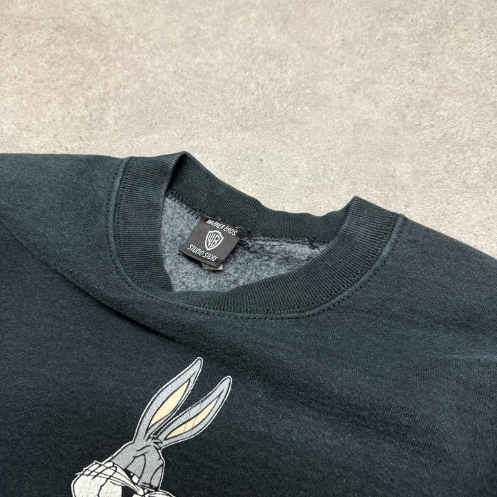 Vintage Warner Bros Singapore Black Sweatshirt (M)