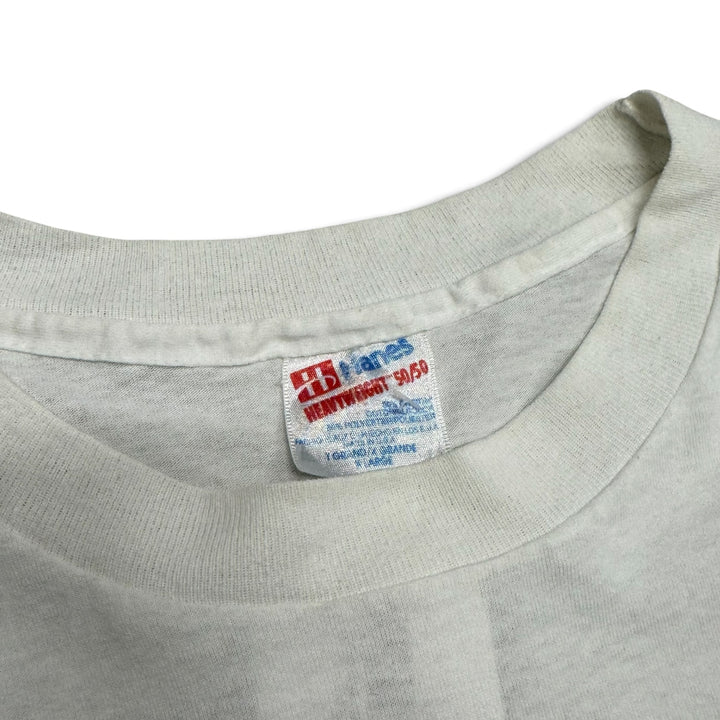 Vintage Lee Island White Graphic T-Shirt (XL)
