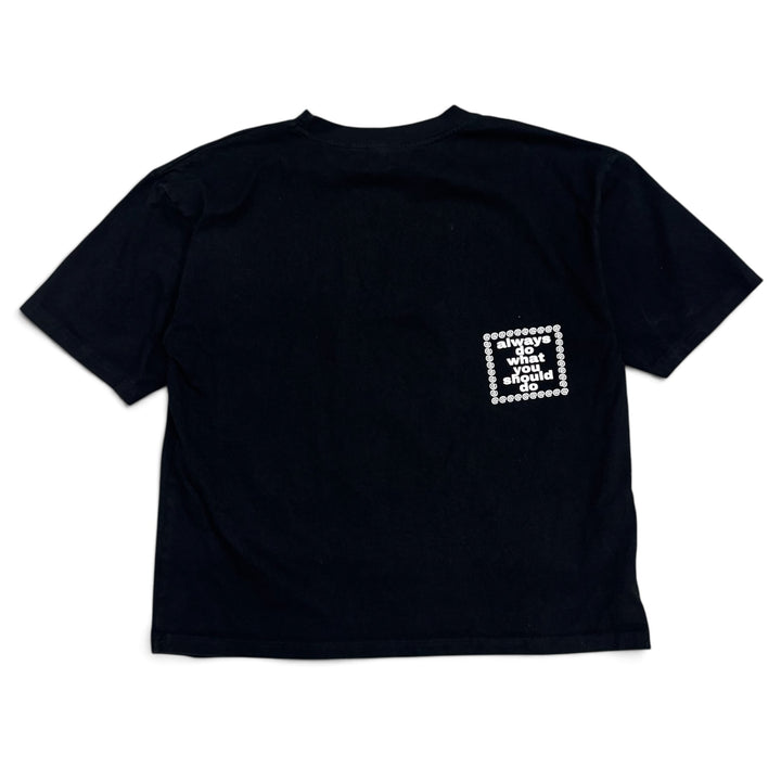 Always Do What You Should Do Black Graphic T-Shirt (XL)
