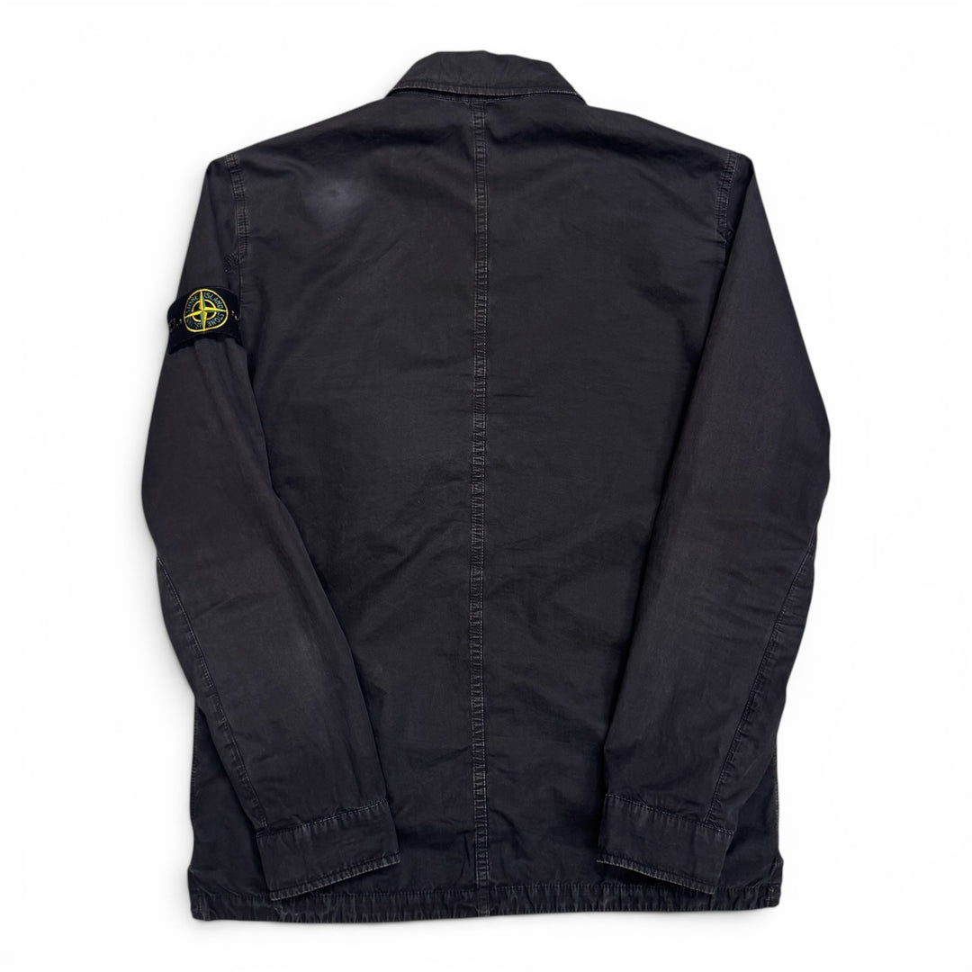 Stone Island Zip Up Shirt Jacket Navy (M)