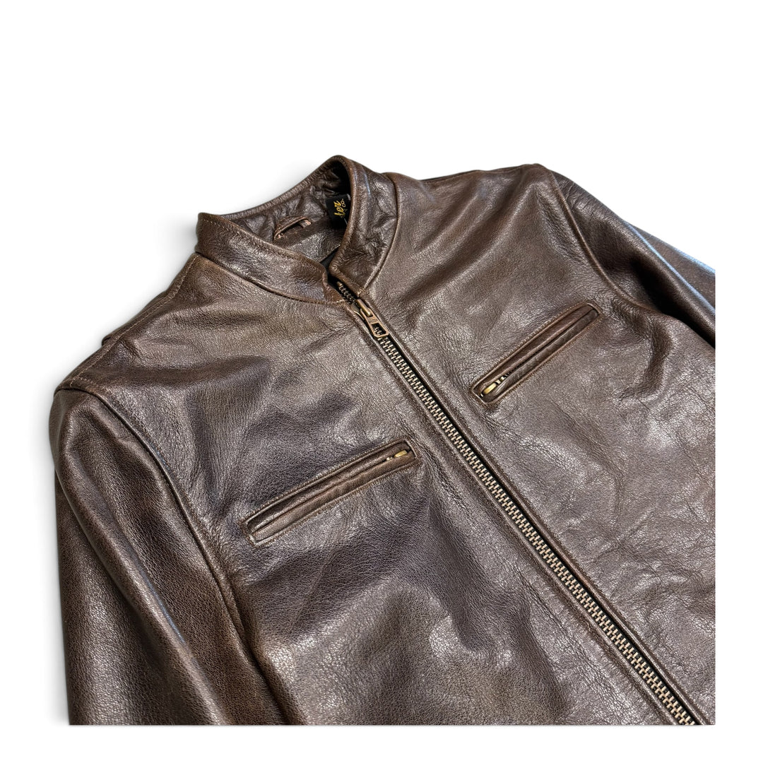 Master Supply Real Leather Jacket Brown (S)