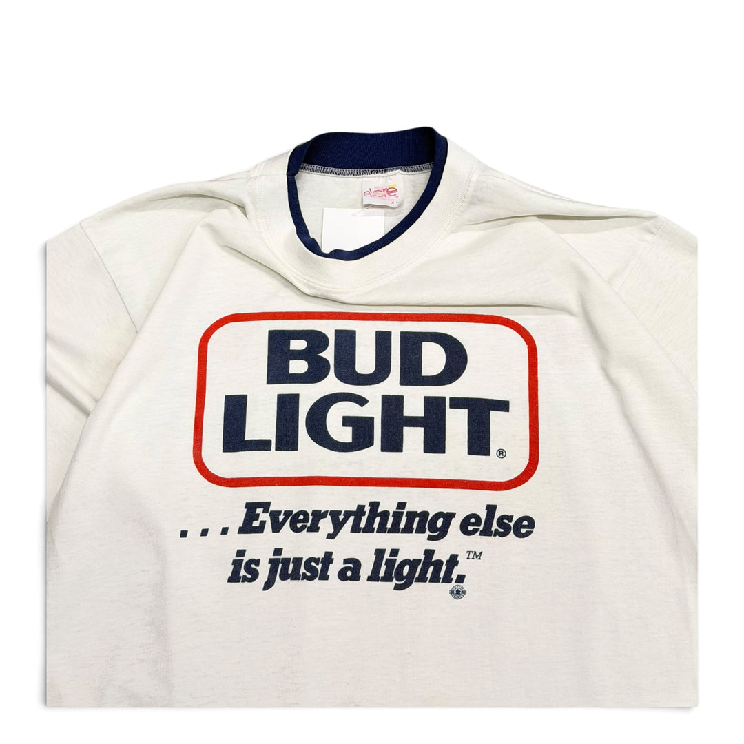 90’s Vintage Bud Light White Graphic T-Shirt (XL)