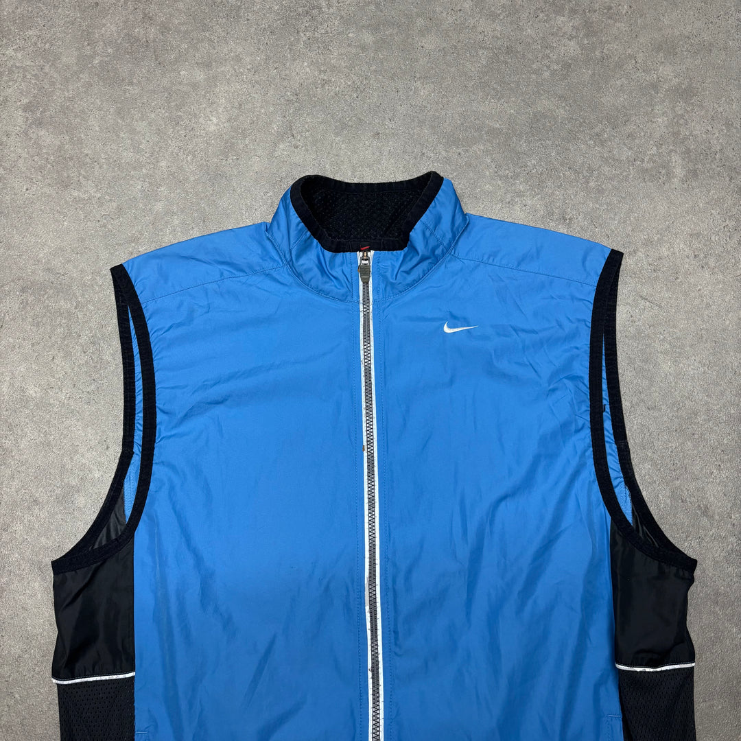 00's Vintage Nike Blue Technical Vest (XL)