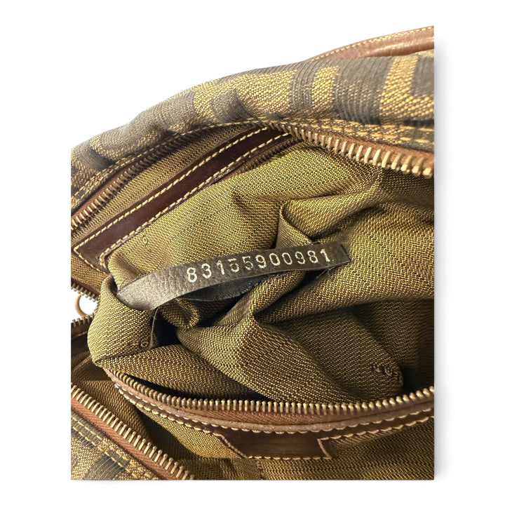 Fendi Zucca Print Brown Mini Handbag